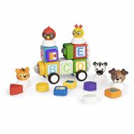 stem магнитные блоки обучающие игрушки для младенцев и малышей: baby einstein connectables! включает в себя 24 части букв, цветов и животных для возраста от 6 месяцев до 5 лет. логотип