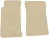 ikon motorsports floor mat for 1990-1997 mazda miata mx-5 - beige nylon, left and right car floor mats - factory fitment, liner carpets replacement 2pc - 1991 1992 1993 1994 1995 1996 logo