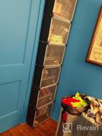 img 1 attached to MAGINELS 6 Tier Shoe Rack Organizer W/ Cover: Slim Storage Cabinet For Closet, Entryway & Behind The Door review by Brian Hrdlicka