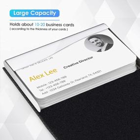 img 3 attached to Maximize Your Professional Appearance With MaxGear'S Business Card Holder