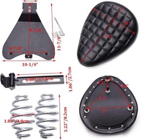 img 2 attached to Harley Softail Springer FXSTC Motorcycle Bobber Solo Seat Spring Bracket Kit - Enhanced SEO