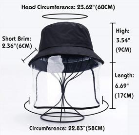 img 2 attached to Versatile Outdoor Fisherman Hat With Detachable Face Cover For Men And Women - DOCILA Foldable Sun Cap
