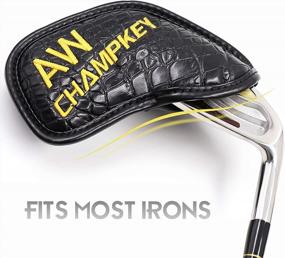 img 2 attached to Protect Your Golf Irons In Style With Champkey Crocodile Pattern Head Cover Set - 12Pcs Pack For All Major Golf Brands!