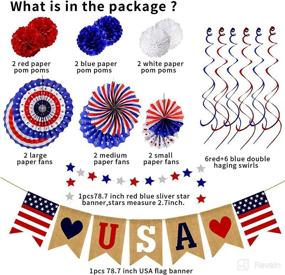 img 2 attached to 26Pcs Patriotic Decorations July Decor