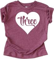 three birthday toddler outfit purple girls' clothing at tops, tees & blouses logo