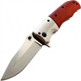 img 4 attached to Eafengrow EF51: высококачественный деревянный карманный нож для активного отдыха и выживания