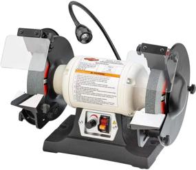 img 4 attached to Shop Fox W1840 Variable-Speed Grinder With Work Light, 8