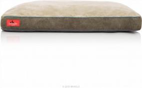 img 3 attached to Plush Orthopedic Dog Bed For Comfortable Rest - Brindle Shredded Memory Foam With Removable Washable Cover In Khaki, 40 X 26 Inches