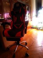 img 1 attached to Computer chair Defender Pilot gaming, upholstery: imitation leather, color: black/red review by Ognian Velikov ᠌
