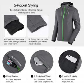 img 1 attached to Stay Warm And Protected: KUTOOK Women'S Softshell Jacket For Outdoor Adventures