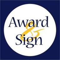 award and sign logo