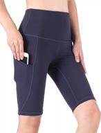 high waist yoga leggings for women with pockets - 4-way stretch workout pants by souqfone logo
