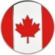 canada day maple leaf enamel lapel pin - pinmart logo