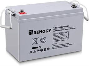 img 4 attached to Renogy 12V 100Ah AGM Battery: High-Performance, Low Self-Discharge, And Safe For All Your Off-Grid Needs!