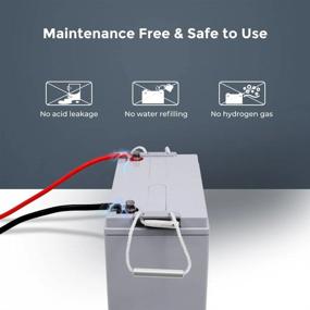 img 2 attached to Renogy 12V 100Ah AGM Battery: High-Performance, Low Self-Discharge, And Safe For All Your Off-Grid Needs!
