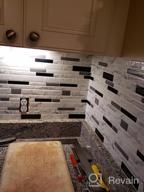 img 1 attached to Gray Peel & Stick Backsplash Tile For Kitchen Decorative Wall Tiles (10 Sheets) By LONGKING review by Andre Bennett