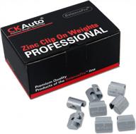 25 pcs ckauto mc-series coated zinc clip on wheel weights - 1/4oz, 0.25oz per piece logo