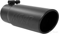 🔥 mbrp t5115blk 3.5" o.d. angled rolled end exhaust tip (black coated) - perfect upgrade for enhanced performance logo