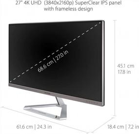 img 2 attached to ViewSonic VX2776-4K-MHD: Frameless 4K Monitor with DisplayPort, Blue Light Filter, Built-In Speakers & Anti-Glare Coating