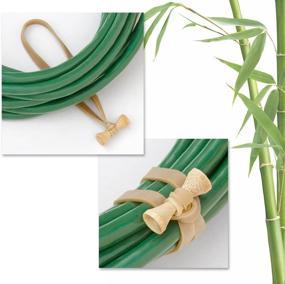 img 2 attached to 🔗 BongoTies® Natural Color Bongo Ties B5-02 ~ 10 Pack ~ Convenient Cable Ties for Taming Unruly Items