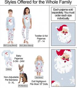 img 2 attached to Matching Family Christmas Pajama Sets With Snowflake And Santa Print - Sleepyheads Holiday Collection
