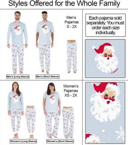 img 3 attached to Matching Family Christmas Pajama Sets With Snowflake And Santa Print - Sleepyheads Holiday Collection