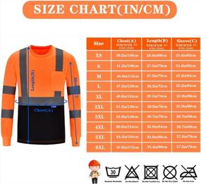 img 2 attached to XS-6XL AYKRM Safety T Shirt Reflective High Visibility Hi Vis Long Sleeve