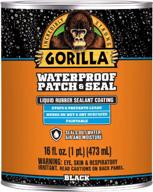 gorilla waterproof patch & seal liquid - black 16oz - ultimate solution for quick fixes (pack of 1) логотип