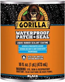 img 4 attached to Gorilla Waterproof Patch & Seal Liquid - Black 16Oz - Ultimate Solution For Quick Fixes (Pack Of 1)