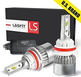 img 2 attached to LASFIT LS 9007/HB5 LED Headlight Bulbs: Bright Flip Chip Technology, 90W 10000LM, 6000K White Light, Dual Hi/Lo Beam, 2 Year Warranty