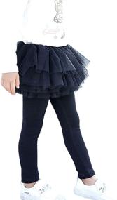 img 2 attached to Face Dream Footless Leggings Pantskirt Girls' Clothing ~ Leggings