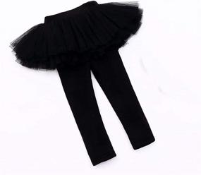 img 1 attached to Face Dream Footless Leggings Pantskirt Girls' Clothing ~ Leggings