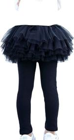 img 3 attached to Face Dream Footless Leggings Pantskirt Girls' Clothing ~ Leggings