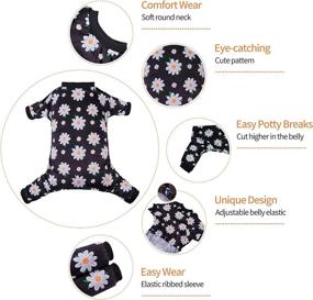 img 3 attached to CuteBone Dog Clothes Pjs: Perfect Pet Apparel for your Pooch - Jumpsuits and Pajamas