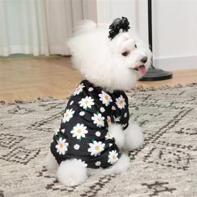 img 1 attached to CuteBone Dog Clothes Pjs: Perfect Pet Apparel for your Pooch - Jumpsuits and Pajamas