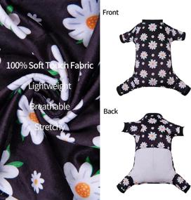 img 2 attached to CuteBone Dog Clothes Pjs: Perfect Pet Apparel for your Pooch - Jumpsuits and Pajamas