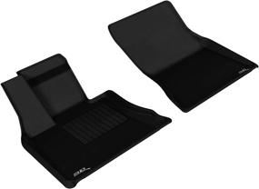 img 4 attached to 🚗 3D MAXpider All-Weather Floor Mats for BMW X5/X6 (2014-2019) Custom Fit, Kagu Series – Black