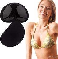 👙 breathable lift silicone bra inserts - push up sticky bra cups for women (3 pairs) logo