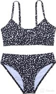 👙 romwe girl's 2 piece swimsuit: sporty solid high waist bikini set for trendy bathing look logo