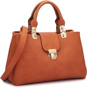 img 4 attached to 👜 Dasein Handbags & Wallets: Elegant Leather Shoulder Satchels for Women