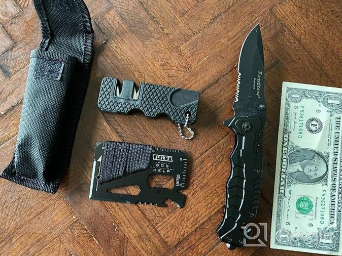 img 1 attached to FANSTINOW Folding Knife: Compact, Durable & Easy To Carry! review by Leonard Herrera