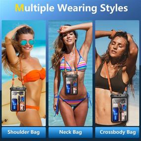 img 3 attached to 📱 [1 Piece] [12 Inches Max] Premium Waterproof Phone Pouch, IPX8 Waterproof Phone Case Bag Compatible with iPhone 13 Pro Max/12/11/XR/X/SE/8/7,Galaxy S22/S21,Note 20.Pixel/OnePlus, Ideal for Vacation Swimming