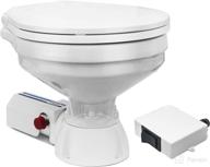 premium tmc marine electric toilet small bowl with macerator pump and flush control - five oceans fo720: ideal for boats logo