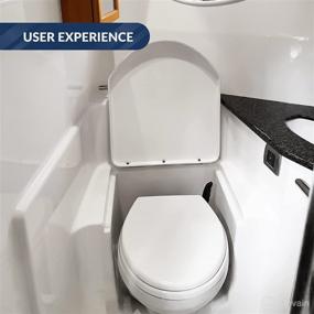img 1 attached to Premium TMC Marine Electric Toilet Small Bowl with Macerator Pump and Flush Control - Five Oceans FO720: Ideal for Boats