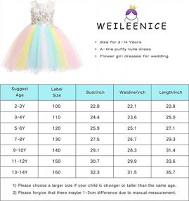 img 3 attached to Beautiful Christmas Girls Flower Dress With Lace Rainbow Tulle 3D Embroidery And Beading For Princess Pageant Wedding Party Dresses
