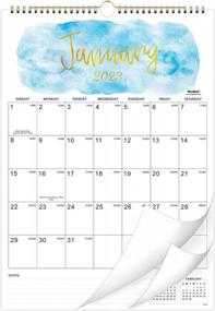 img 4 attached to 2023-2024 Wall Calendar - 12" X 17", Twin-Wire Binding, Large Blocks With Julian Dates For Home & Office Planning