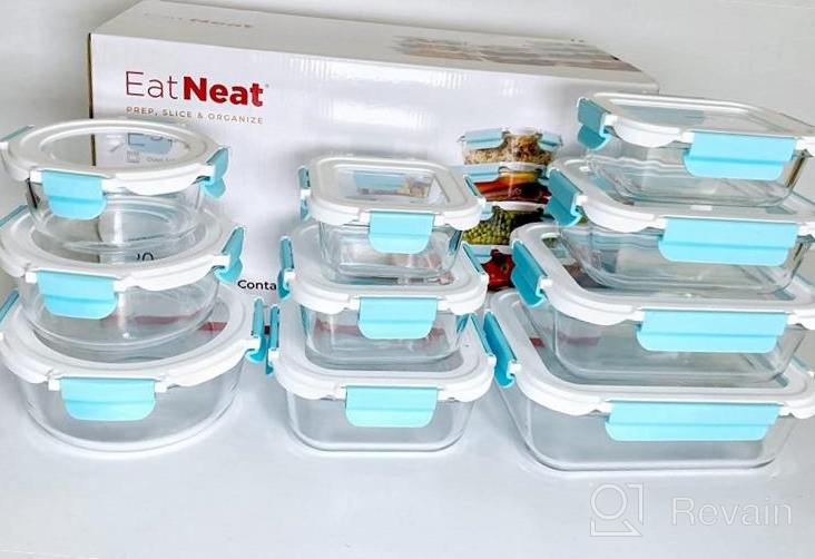 img 1 attached to Keep Your Food Fresh And Organized With EATNEAT Glass Food Storage Containers - A 10-Pack Set With Airtight Locking Lids review by Daionte Simpson