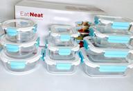 img 1 attached to Keep Your Food Fresh And Organized With EATNEAT Glass Food Storage Containers - A 10-Pack Set With Airtight Locking Lids review by Daionte Simpson