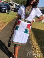 img 1 attached to Women'S African Attire Dashiki Traditional Tribal Vintage Ethnic Midi Dress review by Dennis Long