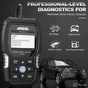 img 2 attached to ANCEL BZ700 Professional OBD2 Scanner: Advanced Diagnostic Reset Tool for Mercedes Benz Sprinter Smart | Reads/Erases Transmission ABS SRS Airbag SAS TPMS Error Codes | Diesel Car Engine OBD Code Reader